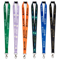 Lanières personnalisées en nylon et polyester, porte-clés imprimés, sangles de cou, médailles, porte-cartes sublimés avec logo personnalisé