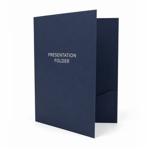 Cartella di Presentazione A4 Personalizzata con Goffratura, <span class=keywords><strong>Tasca</strong></span> a Taglio Ondulato e Slot per Carte, Cartella Portadocumenti <span class=keywords><strong>in</strong></span> Carta Opaca Laminata Antigraffio - Product Image 3