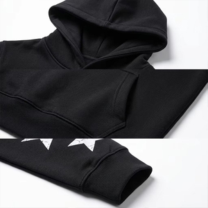 Wholesale Custom Solid Acid Wash Breathable Sweatsuits Men Distressed Embroidery Hoodie Sweatpants <b>Sets</b> Screen Printing - Product Image 4