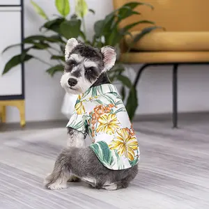 Proprietario e Pet Outfit Hawaiian Beach Casual Pet t-shirt uomo cane vestiti genitore-figlio XS-8XL cucciolo vestiti per cani di grandi dimensioni
