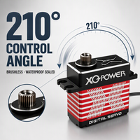 Moteur servo numérique sans balais 35KG à couple élevé XQ POWER, engrenage en acier inoxydable, servo RC étanche, vente en gros OEM 8.4V