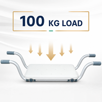 Asiento de transferencia para bañera SimplyWalk de 100 kg, ligero, de aluminio, para renovación de accesibilidad en el hogar, para distribuidores