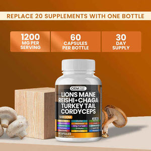 BIOCCHN Private Label Lions Juba Orgânica Leão Juba Cápsulas Lions Juba Cogumelo Cápsulas - Product Image 6