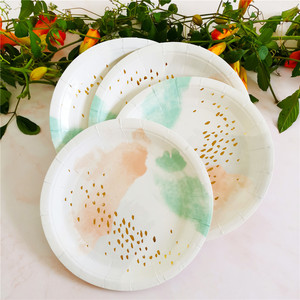 Platos y Vasos Desechables de Papel Antigrasa DAMAI para Fiestas de Cumpleaños, Picnics al Aire Libre, Barbacoas, Juegos de Vajilla - Product Image 3