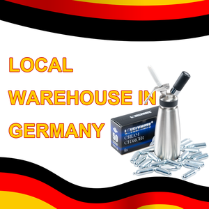 Cartouches de crème fouettée haute capacité Gaz pour crème Cylindre en acier de qualité alimentaire Stock en entrepôt USA UE Approuvé CE 99,99% Livraison rapide - Product Image 5