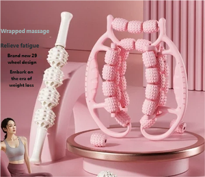 Rodillos de masaje muscular Rodillo de palo para patas de mesa de abrazadera con palos de masaje de celulitis corporal Bolas y rodillos Pierna de máquina - Product Image 2