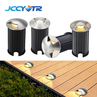 Lumière d'escalier paysagère en acier inoxydable 304 de haute qualité, 1W IP68, lumière de marche extérieure pour jardin, DC24V LED 3500K blanc chaud, lumière de terrasse