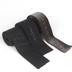 Factory Custom Embossed Logo Elastic Tape Garment Accessories Printed <b>Webbing</b> Bands - Product Image 1