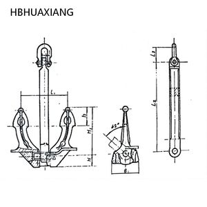<span class=keywords><strong>Ancre</strong></span> de danforth de mer de navire d'occasion sans tige japonaise <span class=keywords><strong>ancre</strong></span> de bateau marin de canne de yacht de kayak bruce - Product Image 3
