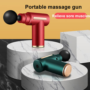 Herramienta de pistola de terapia física de percusión de mano pantalla táctil masajeador Fascial tejido profundo músculo cuerpo Mini cabeza de pistola de masaje - Product Image 5