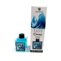 Diffuseur de parfum d'ambiance de luxe aux huiles essentielles 130 ml, désodorisant et purificateur d'air, ensemble diffuseur à bâtonnets pour la maison, l'hôtel et la salle de bain