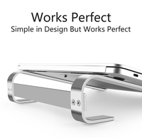 Support portable détachable en aluminium pour ordinateur portable, prix d'usine, support ergonomique en métal pour MacBook