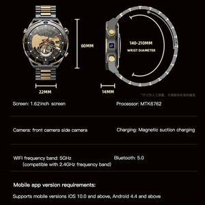นาฬิกาสมาร์ทวอทช์หน้าปัดกลม 1.62 นิ้ว สำหรับออกกำลังกาย รุ่นที่มีราคาแพงที่สุด - Product Image 6