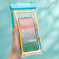 Pochette de téléphone étanche IPX8 et sac de plage accessoires de kayak d'hologramme pour iPhone Max jusqu'à 8.3 "sacs de téléphone portable
