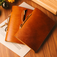 Porte-menu personnalisé en cuir véritable format A5, durable, de qualité supérieure, rétro, universel pour restaurant, café