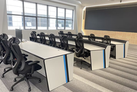 Table de console de laboratoire pour trois personnes ou plus, centre de contrôle, bureau, plateforme, salle de dispatching, bureau d'ordinateur