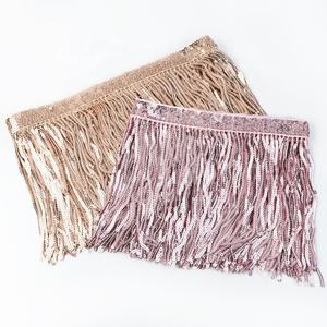 Meetee RC402 14cm DIY Handmade Dance Performance Clothing Bags Sewing Accessories 6 Colors <strong>Sequins</strong> Tassel Trim <strong>Ribbon</strong> Fringe - Product Image 5