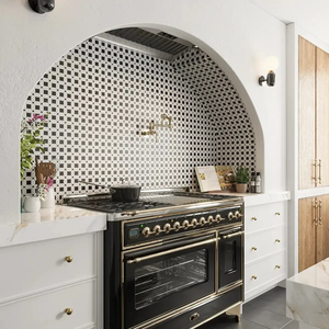 Piastrelle a Mosaico in Pietra Naturale di Lusso, Motivo Geometrico Floreale Personalizzato, <span class=keywords><strong>Marmo</strong></span> Lucidato per Pareti e Pavimenti di Bagni di Alta Gamma - Product Image 6