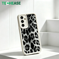 Étui de téléphone portable en TPU noir et blanc léopard antichoc de haute qualité pour Samsung 2026, nouvelle arrivée, housses de téléphone portable de luxe pour femmes