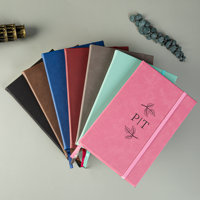 Bloc-notes personnalisé en cuir PU vierge, cuir synthétique gravable au laser, journal A5 pour cadeaux d'affaires de Noël