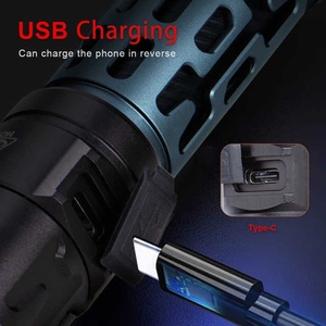 Draagbare High-Lumen Ultra-Bright Power Usb Oplaadbare Lantaarn P44 <span class=keywords><strong>Led</strong></span> Zaklamp Tactische Zaklamp - Product Image 6