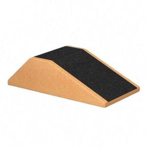 High-Density Natural Eco-friendly <b>Yoga</b> Exercise Squat Wedge Fitness Cork <b>Yoga</b> <b>Block</b> for Sport Training - Product Image 5