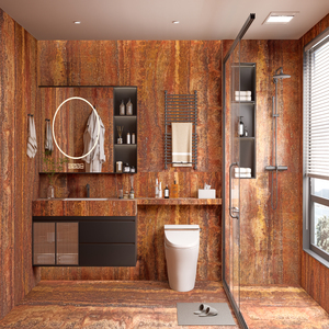 Red Irregular Modern Marble with Cave Stone Water Resistant for Bedroom Kitchen Bathroom Hotel Decoration - Product Image 2