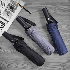 الإعلان الترويجي ، والأضلاع المحمولة ، مقاومة للماء والرياح ، أشعة الشمس ، المطر التلقائي للطي مخصص مع شعار مظلة السفر - Product Image 1