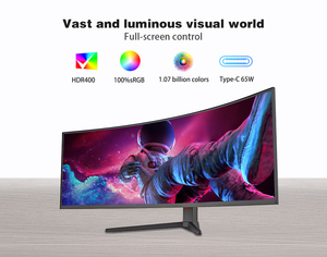 จอเกมมิ่ง LED โค้ง 49 นิ้ว คุณภาพสูงระดับ OEM ความละเอียด 4K/5K หน้าจอกว้าง HDR อัตรารีเฟรช 165Hz ความละเอียด FHD สำหรับคอมพิวเตอร์พีซี - Product Image 4
