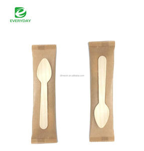 <span class=keywords><strong>Set</strong></span> di posate in legno ecologiche, biodegradabili, riciclabili e resistenti al calore per uso quotidiano, moderno, monouso, per campeggio (cucchiaio, coltello, forchetta) - Product Image 1