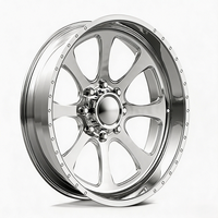 Rines Forjados Pulidos Personalizados de Perfil Profundo 20X14 30X12 24X10 26X14 con 8X180 8X170 6X139.7 para Chevy Silverado 2500