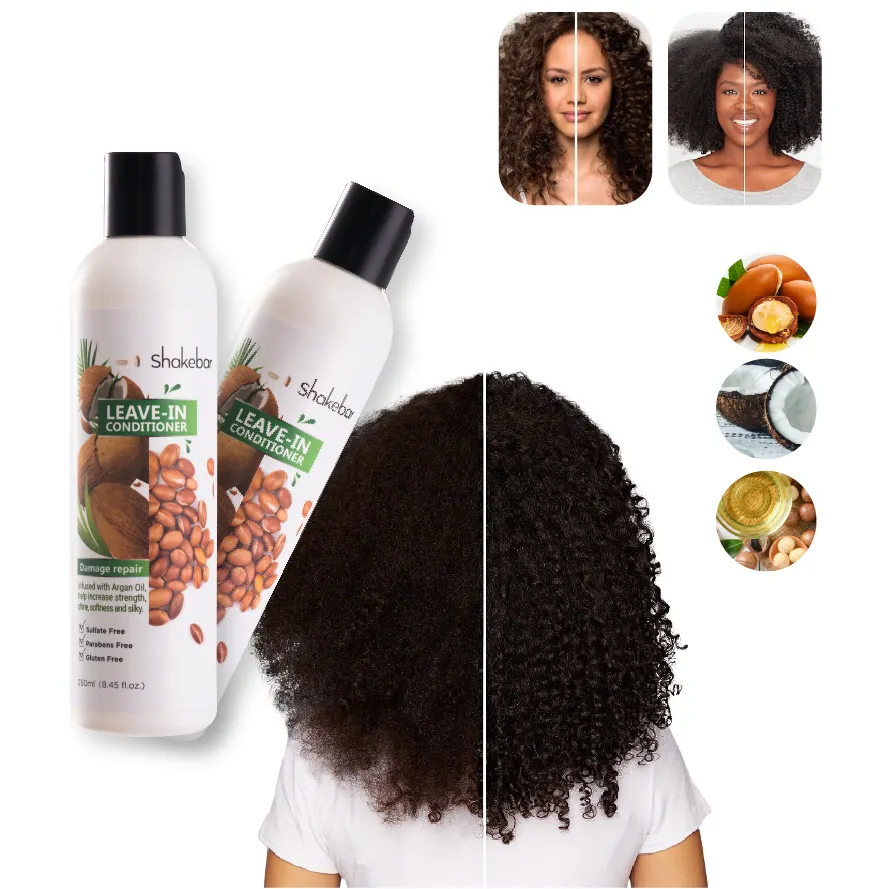 Shakebar 2022 hot selling african hair care products private label hair conditioner leave in conditioner for black hair