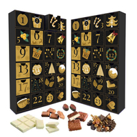 Caja de cartón personalizada superventas para calendario de Adviento, chocolate, dátiles, unicornio, donuts, galletas, cubos de cera aromática