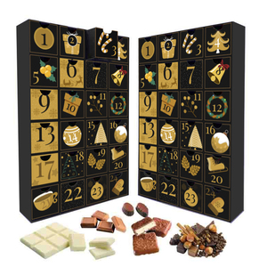 Caja de cartón personalizada superventas <span class=keywords><strong>para</strong></span> calendario de Adviento, chocolate, dátiles, unicornio, donuts, galletas, cubos de cera aromática - Product Image 4