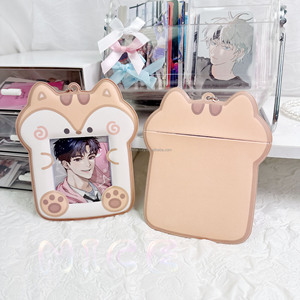 Kpop PVC Tùy chỉnh chủ thẻ với Keychain bán buôn nhà sản xuất tùy chỉnh thiết kế PVC ảnh chủ thẻ - Product Image 6