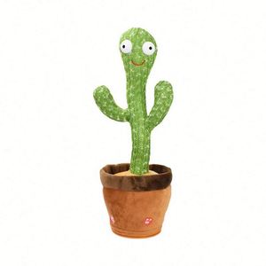 Jouet Cactus parlant, chantant et dansant, avec musique, chansons anglaises, recharge USB, peluche mignonne - Product Image 5