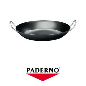 Paderno Frypan Ferro Paella <b>Pan</b> Two Handles Anche Induzione 34 cm Hotel Catering Supplies Wholesale - Product Image 4