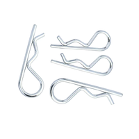 Zinc Plated Steel Cotter Hairpin R Clips Fastener Assortment Kit Hitch Clevis Pin Lock System