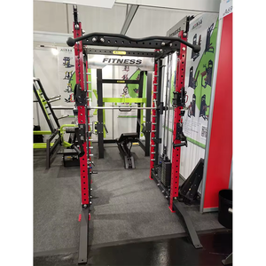 Thiết bị tập thể dục thương mại 3D Smith Máy chức năng Trạm đa chức năng Smith máy điện nửa Squat giá - Product Image 4