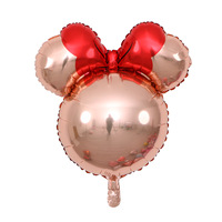 Mini Mickey Mouse tête ballon feuille d'aluminium ballons à Air gonflables pour dessin animé thème fête d'anniversaire décoration jouets cadeaux
