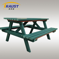 Banc d'extérieur Traust de haute qualité en plastique HDPE 100% imitation bois pour ateliers, écoles, tables d'extérieur, meubles d'extérieur