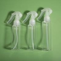 100ml 150ml 200ml 250ml 300ml 5000ml Pompe de pulvérisation de souris en plastique Bouteilles cosmétiques Conteneurs Bouteille PET Noir avec pompe pulvérisateur