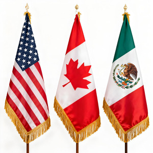 Bandera de Escritorio Personalizada para Oficina, Bandera de Piso para Uso en Interiores, Impresión Digital, Ecológica, de Secado Rápido, Poliéster Suave y Duradero - Product Image 1