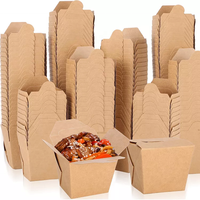 Haal Fastfood Verpakking Papieren Dozen Afhaalmaaltijden Papier Salade Noedels Lunchbox Te Koop