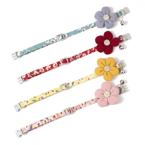 <span class=keywords><strong>Collar</strong></span> para Perro Pequeño con Diseño Floral, Accesorio Adorable para Mascotas, Cierre de Hebilla con Flor Desmontable - Product Image 2