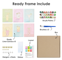Kit de Peinture par Numéros Personnalisé – Peinture sur Mesure pour Adultes Enfants, Coffret Cadeau d'Art à Faire Soi-Même