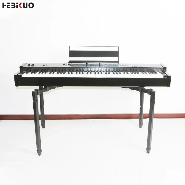 HEBIKUO Q-88ハイエンド多機能デジタルピアノスタンド特徴的な4本足キーボードスタンド