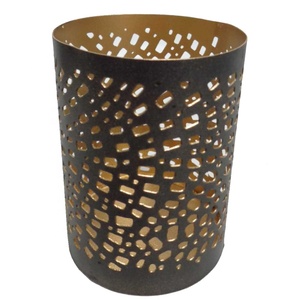 Wholesale Bulk Home Decorative Antique Grey Color <b>Large</b> Size Iron Votive Candle Holder Handmade Candle Jar - Product Image 4