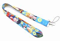 Nime-cordón de poliéster personalizado con logotipo, correa para el cuello con estampado de sublimación de personajes de dibujos animados