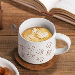 Grande tasse en céramique de porcelaine à motif de dessin animé, grande capacité, sans danger pour les aliments, réutilisable, cadeau d'affaires, pour la maison, le bureau, le petit-déjeuner, passe au lave-vaisselle et au micro-ondes - Product Image 1